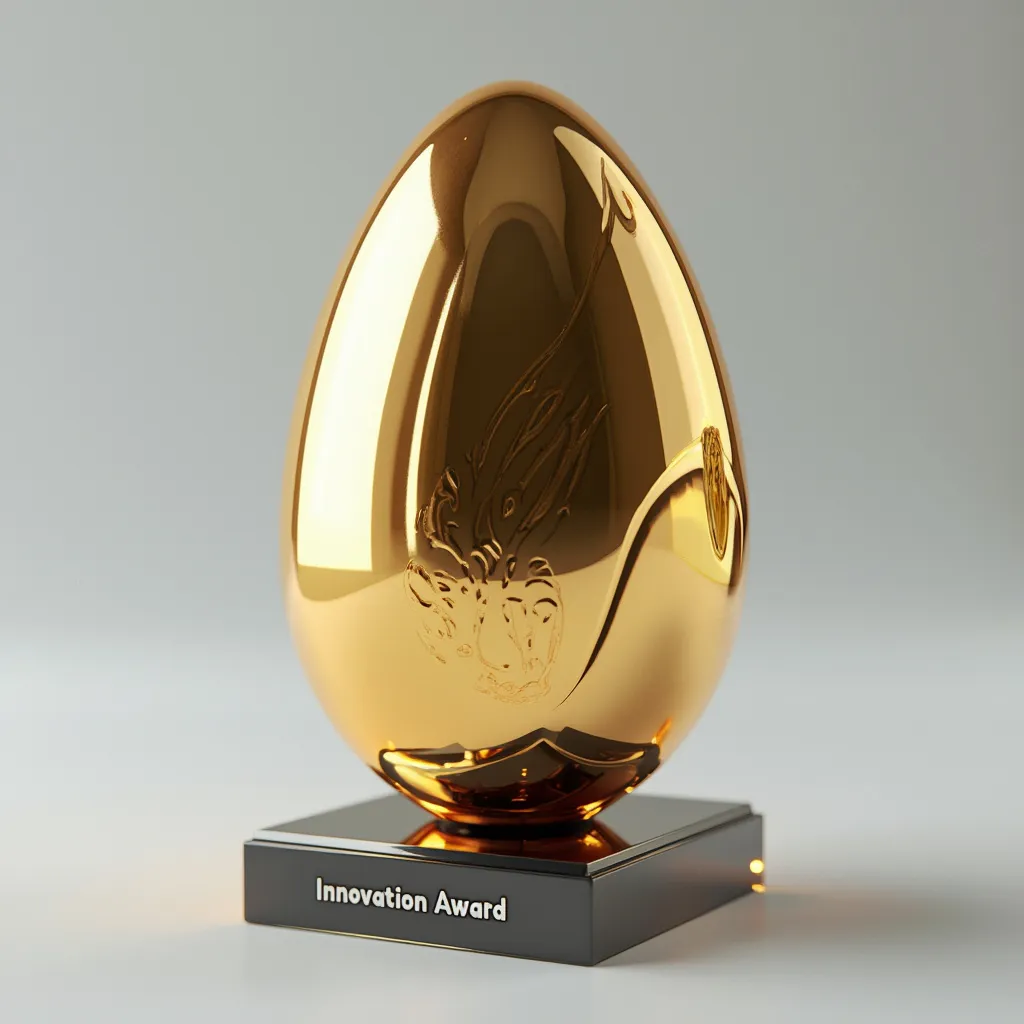 Golden Egg Award Trophy.